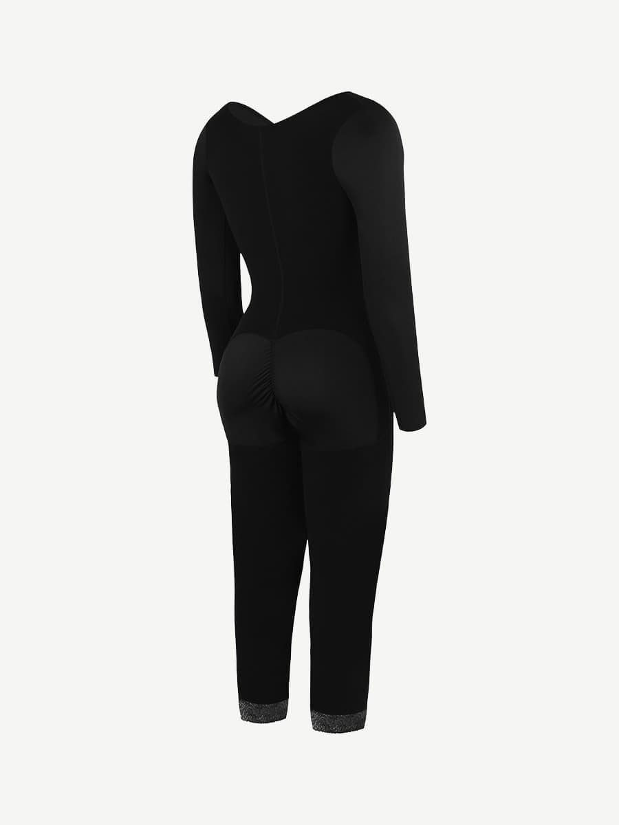 Knee-Length U-Shaped Tummy and Thighs Slimming Full Body Shaper - Auxieswear