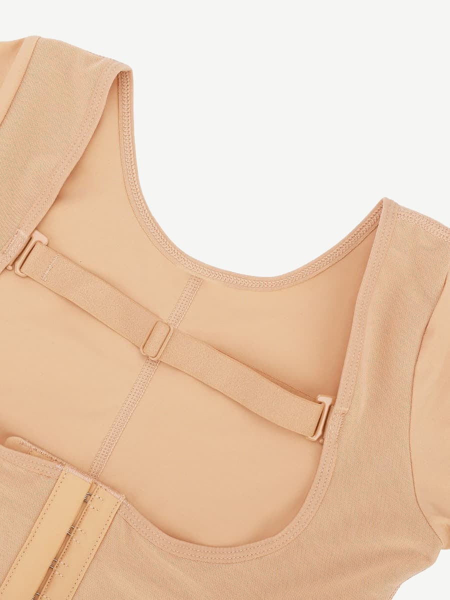 Knee-Length U-Shaped Tummy and Thighs Slimming Full Body Shaper - Auxieswear