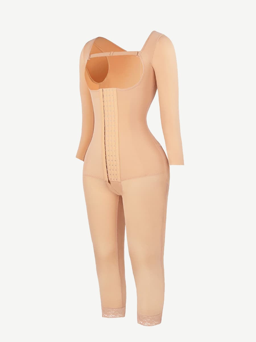 Knee-Length U-Shaped Tummy and Thighs Slimming Full Body Shaper