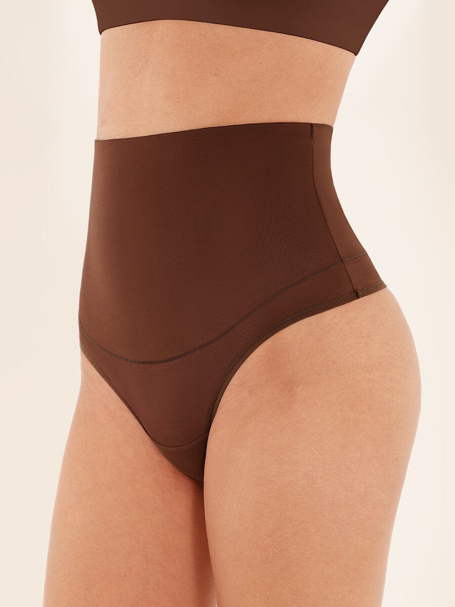 High Waist Tummy Control Thong Panties