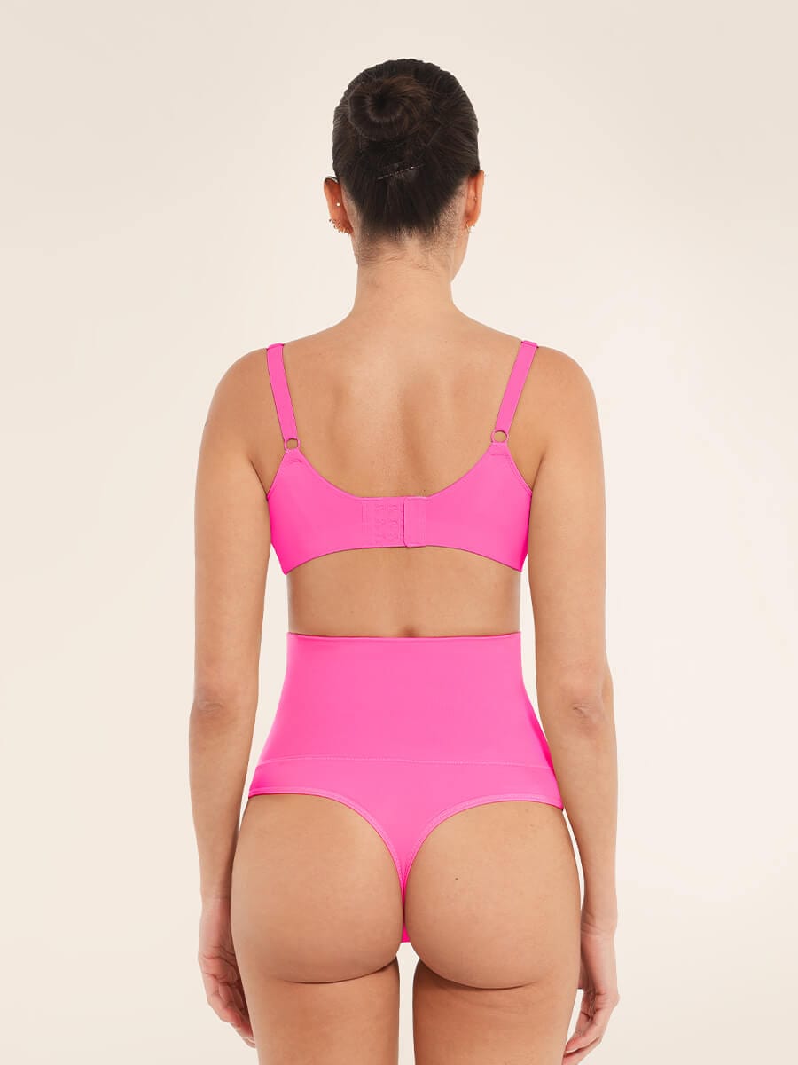 High Waist Tummy Control Thong Panties - Auxieswear