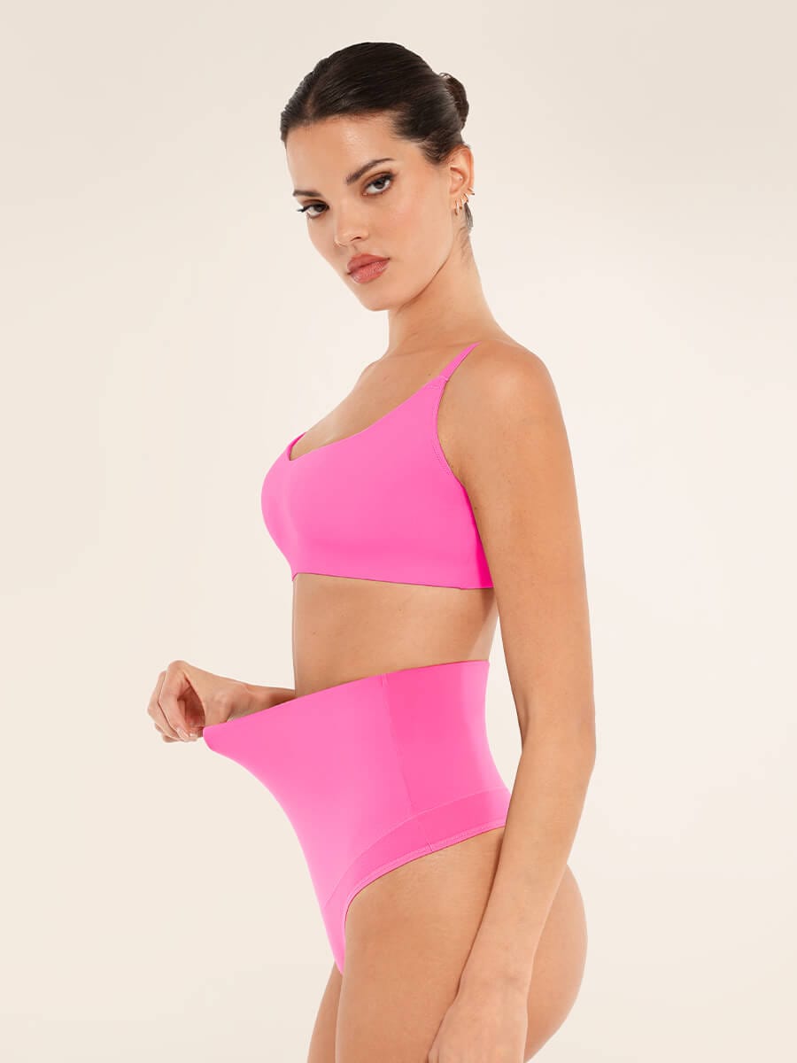 High Waist Tummy Control Thong Panties