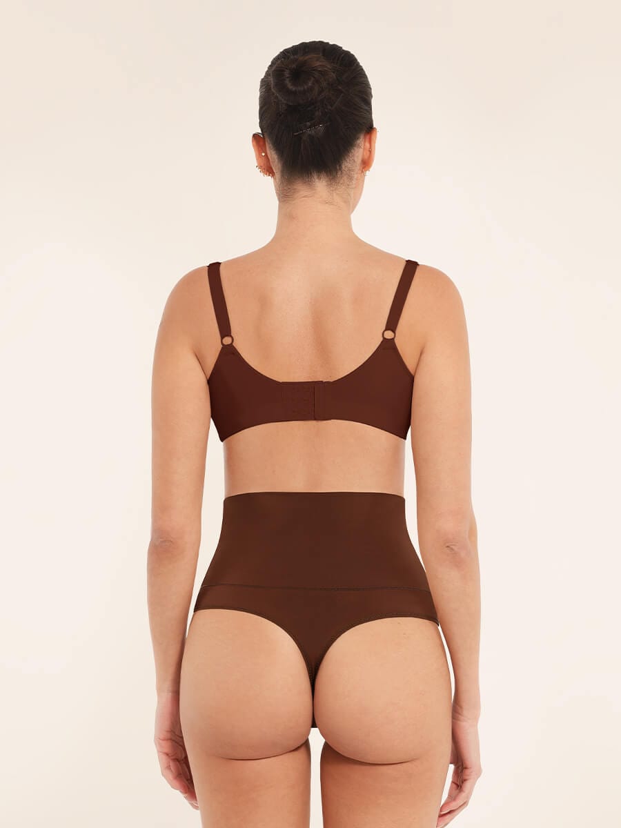 High Waist Tummy Control Thong Panties
