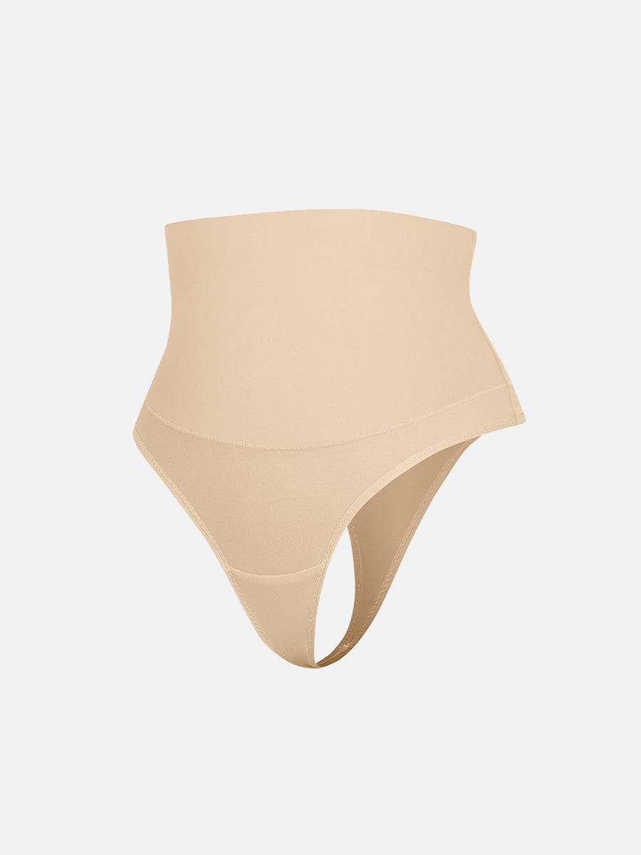 High Waist Tummy Control Thong Panties