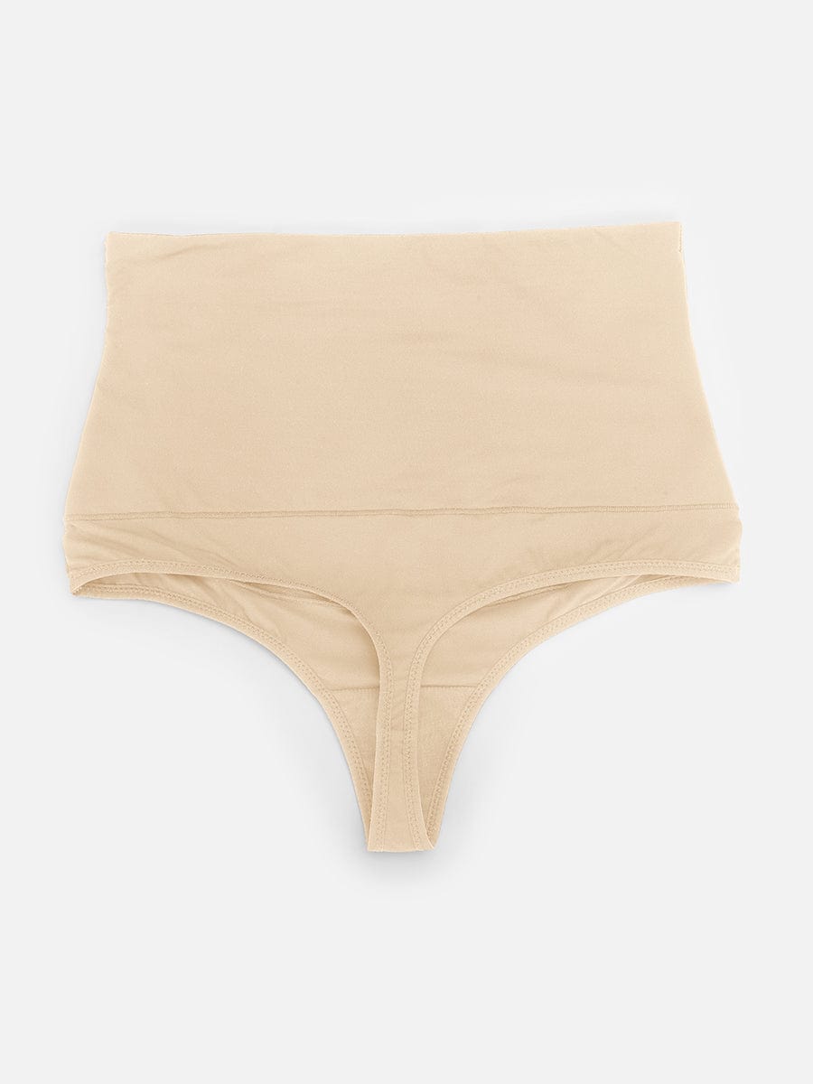 High Waist Tummy Control Thong Panties