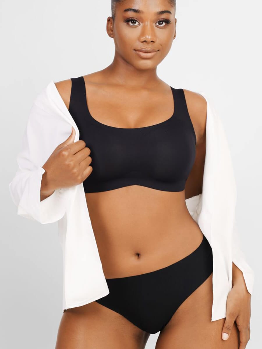 Everyday Comfort Wireless Bust Support Push-Up Bra - Auxieswear