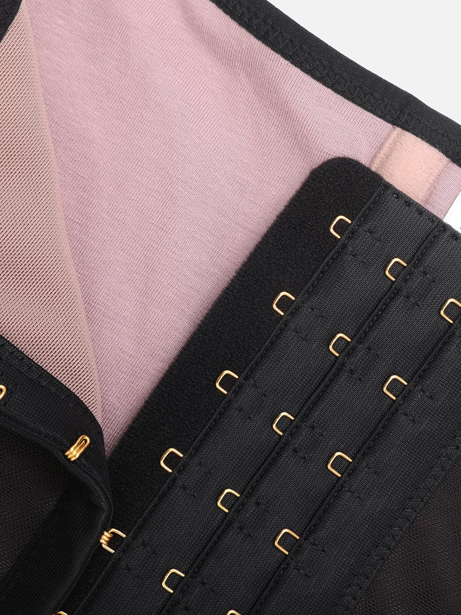 Breathable Mesh Waist Cincher with 9 Steel Bones - Auxieswear