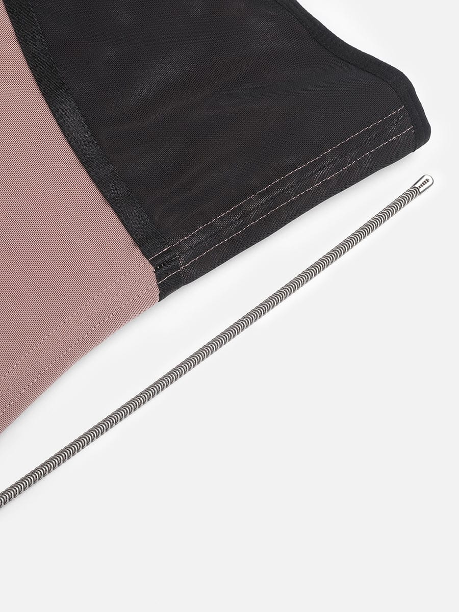 Breathable Mesh Waist Cincher with 9 Steel Bones - Auxieswear