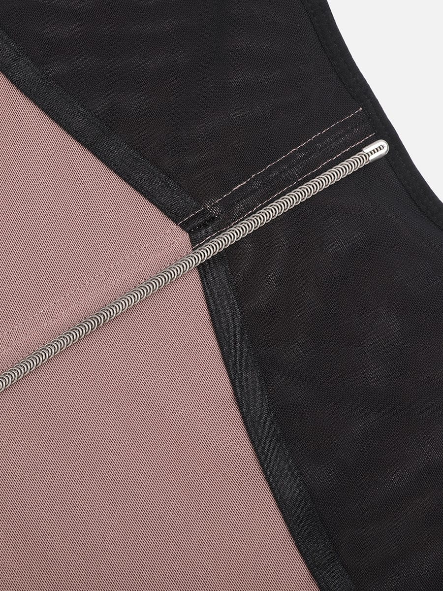 Breathable Mesh Waist Cincher with 9 Steel Bones - Auxieswear