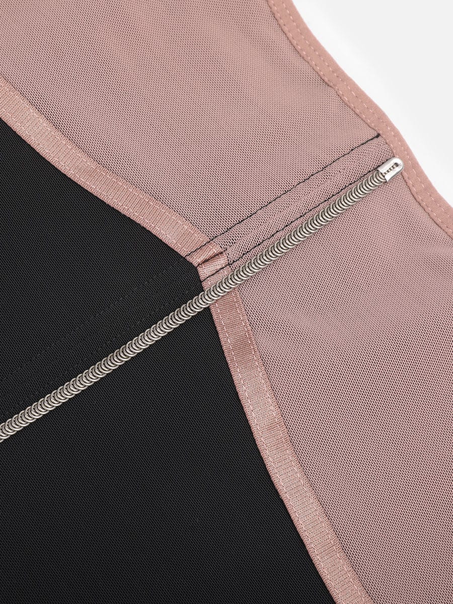Breathable Mesh Waist Cincher with 9 Steel Bones
