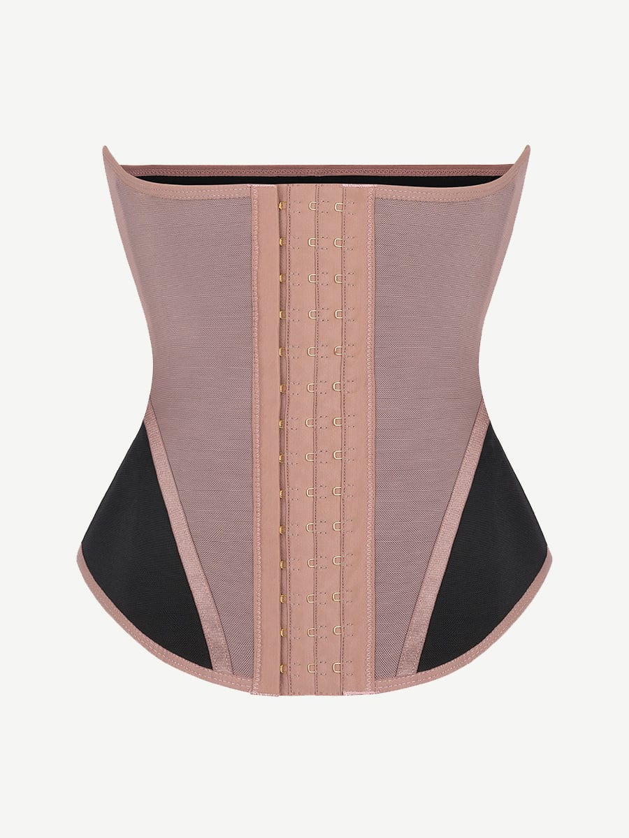 Breathable Mesh Waist Cincher with 9 Steel Bones