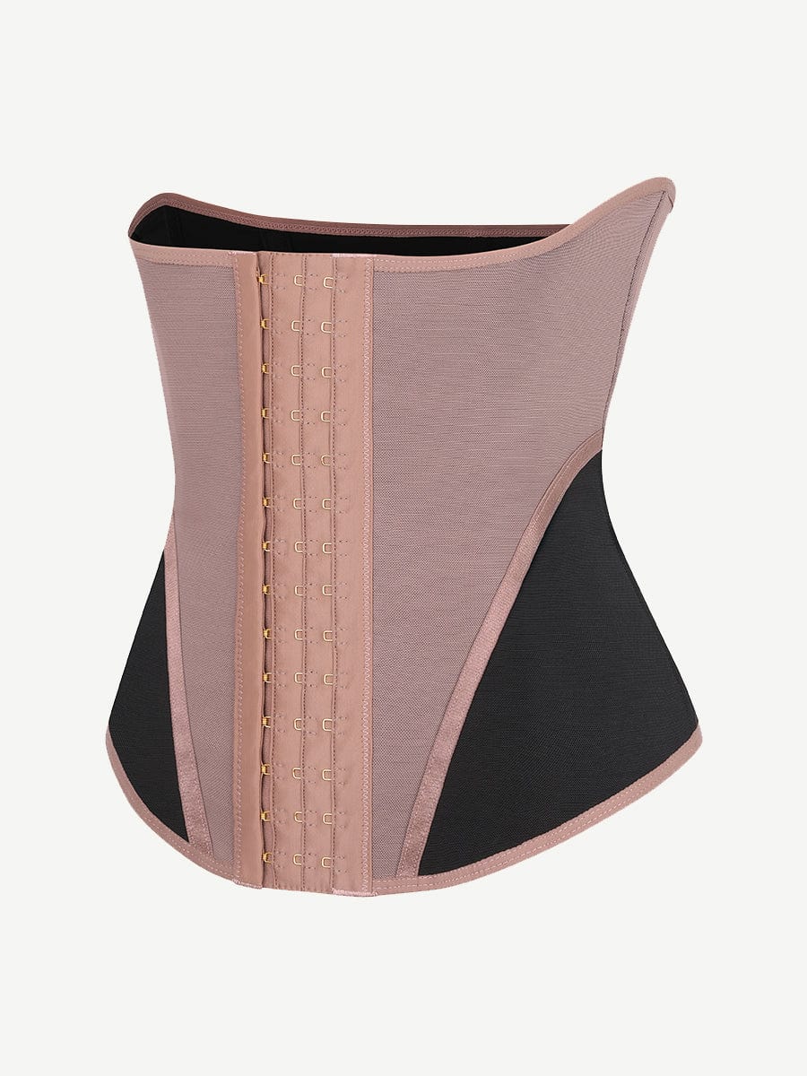 Breathable Mesh Waist Cincher with 9 Steel Bones