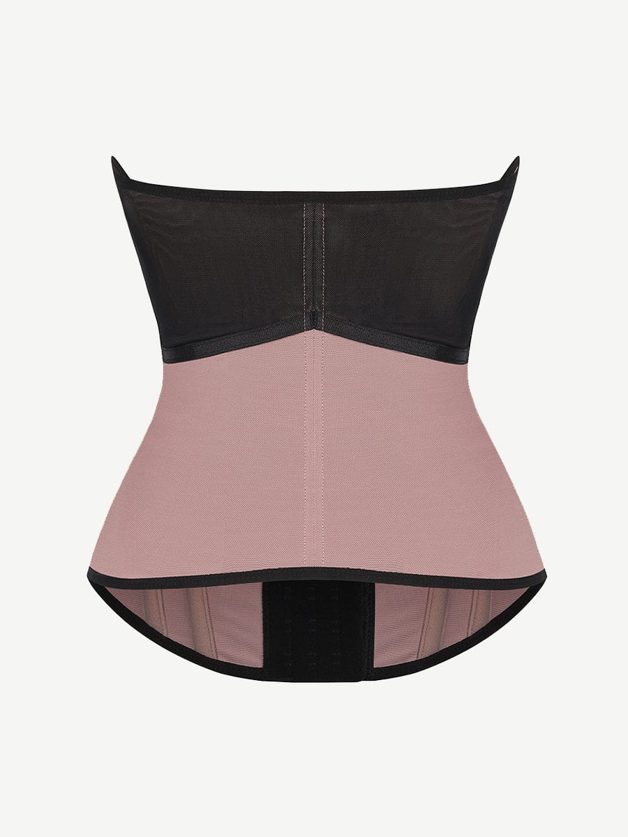 Breathable Mesh Waist Cincher with 9 Steel Bones
