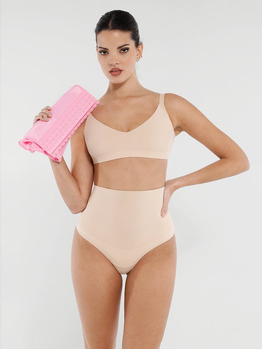 Breathable Mesh Waist Cincher with 7 Steel Bones - Auxieswear