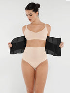 Breathable Mesh Waist Cincher with 7 Steel Bones & Adjustable Shaping