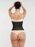 Breathable Mesh Waist Cincher with 7 Steel Bones