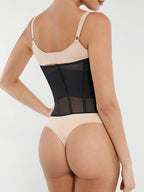 Breathable Mesh Waist Cincher with 7 Steel Bones