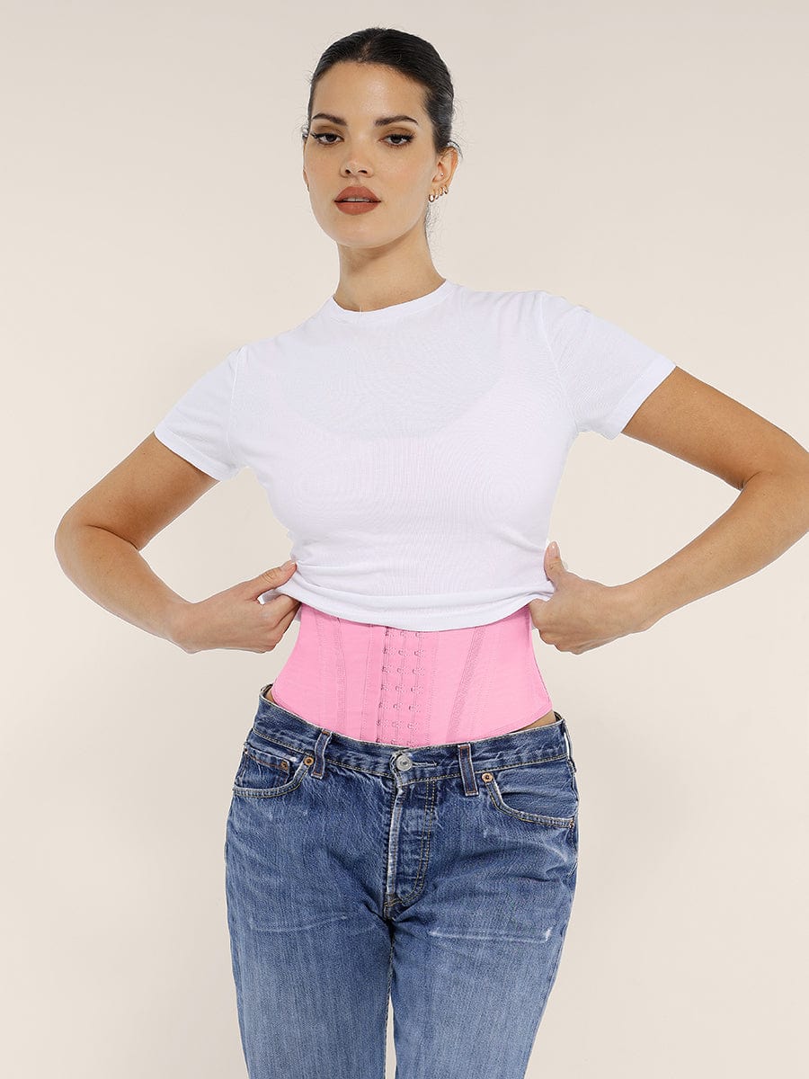 Waist Cincher Vest with 7 Steel Bones and Adjustable Straps - Auxieswear