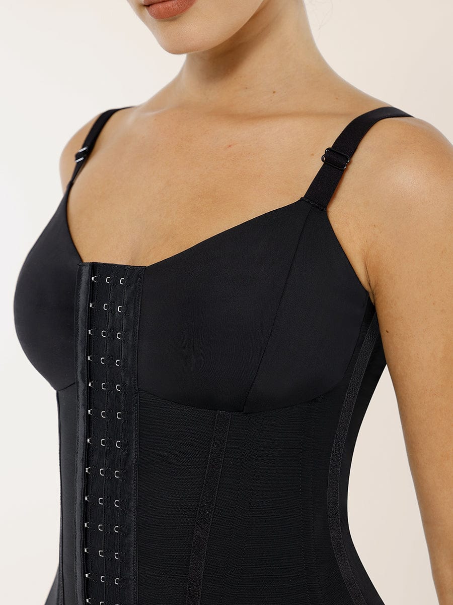 Waist Cincher Vest with 7 Steel Bones and Adjustable Straps - Auxieswear